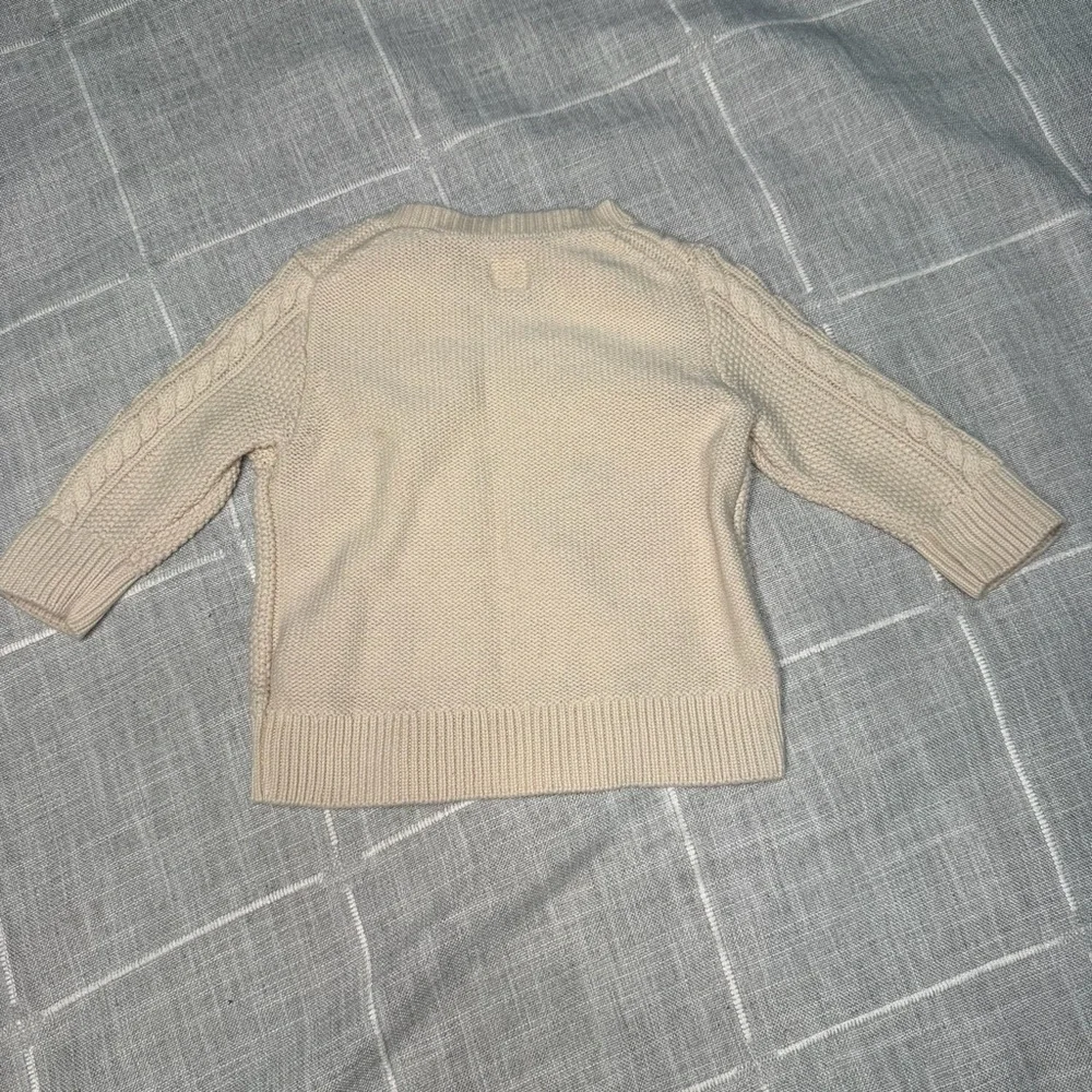 Baby GAP 12-18‎ Months Fisherman Sweater Cable Knit Button Collar Cotton